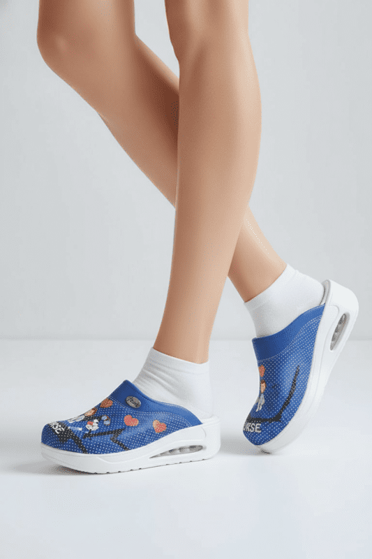Saboti medicali ortopedici - AirMax Albastru - TinuteMedicale.ro