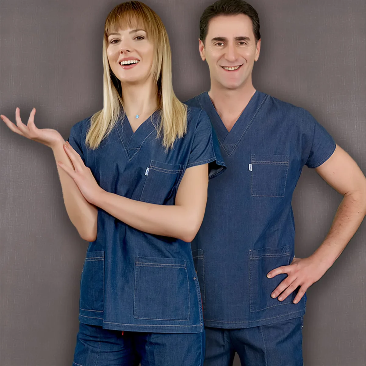 Cosum medical Scrub - Jeans - detaliu